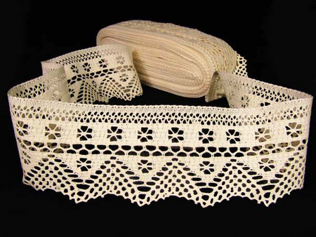 Koronka 9,7cm bawełniana naturalna