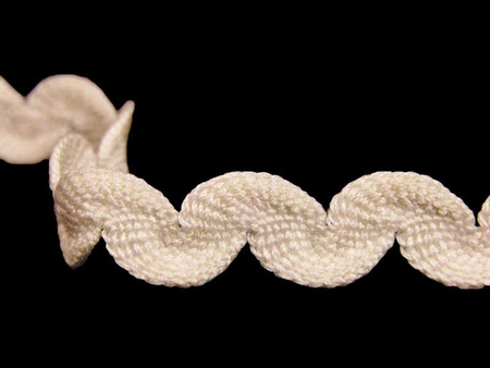 Taśma 8mm zygzak elastyczna ivory