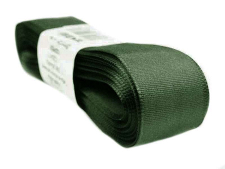 Wstążka 25mm tafta popiel stalowy