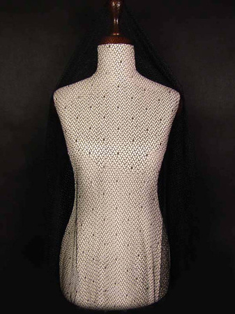 Tiul 140cm miękki KABARETKA czarny