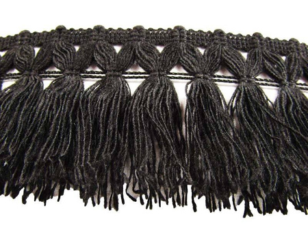 Taśma 8cm FRĘDZEL poly czarna