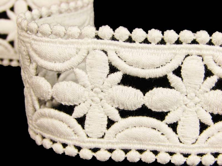 Wstawka 4cm gipiurowa bawełniana ivory