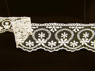 Koronka 4cm tiulowa ivory
