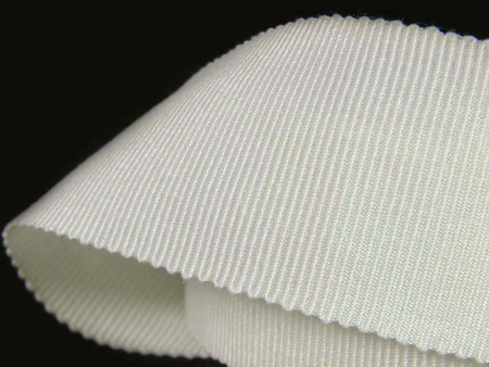 Taśma 35mm ryps bawełniana biała