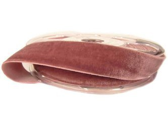 Aksamitka 22mm elastyczna antyczny róż