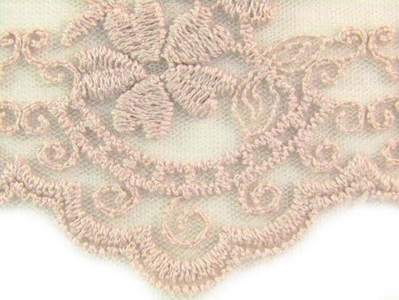 Koronka 9cm tiulowa antyczny róż