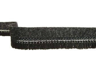 Taśma 2,8cm FRĘDZEL wełna czarna