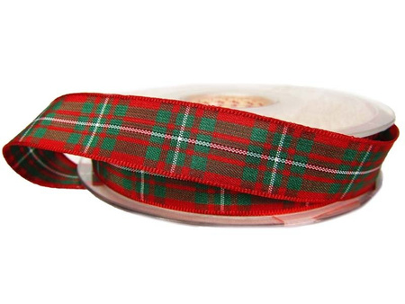 Wstążka 16mm kratka szkocka MacGregor