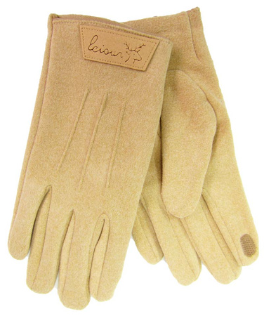 Rękawiczka zamsz męska beż