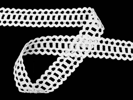 Wstawka 2,4cm bawełniana biała