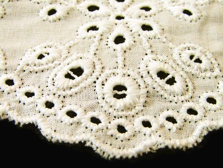 Koronka 15cm haft angielski ivory