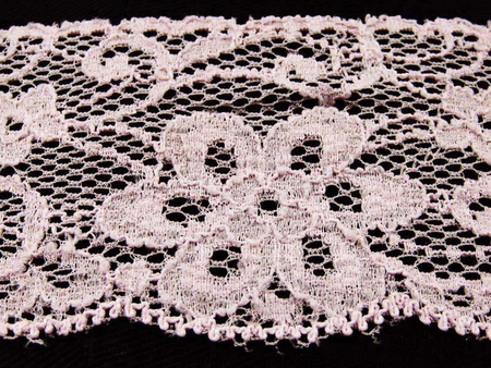 Koronka 5,5cm elastyczna antyczny róż