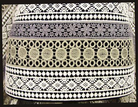 Koronka 130cm gipiurowa natural