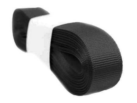 Taśma 15mm ryps poliester czarna