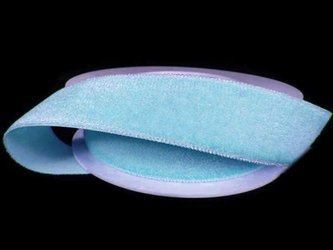 Aksamitka 25mm jasny turkus