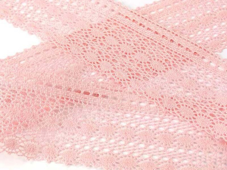 Koronka 5cm bawełniana róż