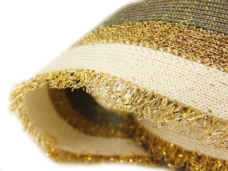 Taśma 40mm ozdobna dziana PASY popiel