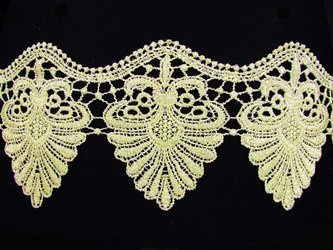 Koronka 10,5cm gipiurowa jasnozłota