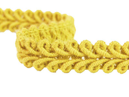 Taśma 1cm galonowa bawełna złoty jasny