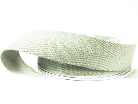Taśma 20mm bawełniana jodełka popiel jasny
