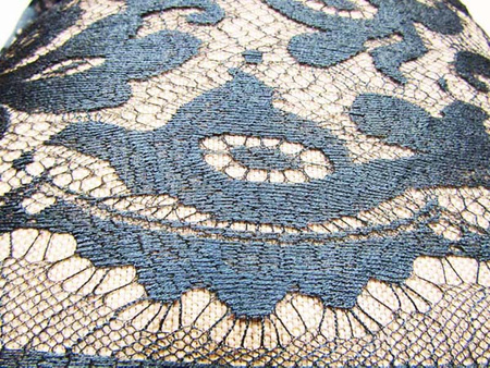 Koronka 110cm tiulowa morska zieleń