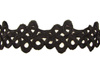 Koronka 7cm gipiurowa poly czarna