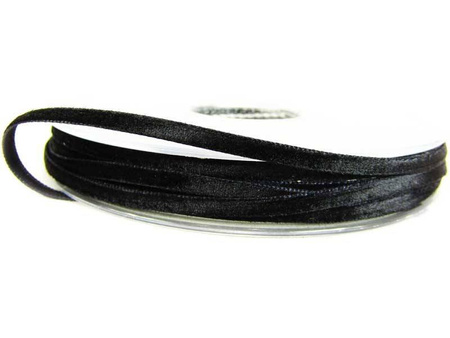 Aksamitka 4mm czarna