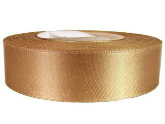 Wstążka 24mm atlas beż kakao