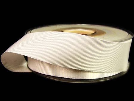 Taśma 25mm ryps "silky" ivory