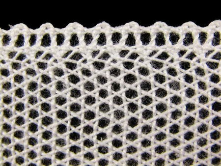 Tiul 9cm bawełniany biały