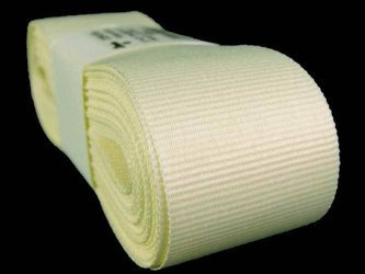 Taśma 37mm ryps poliestrowa ecru