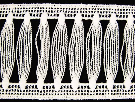 Wstawka 7cm gipiurowa poly ivory