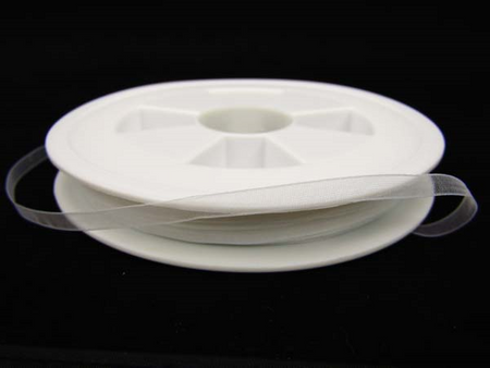 Wstążka 4mm organtyna biała