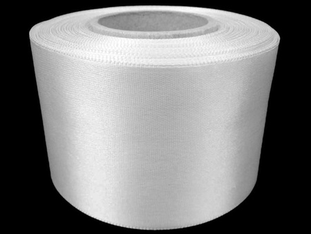 Wstążka 60mm atłas biała
