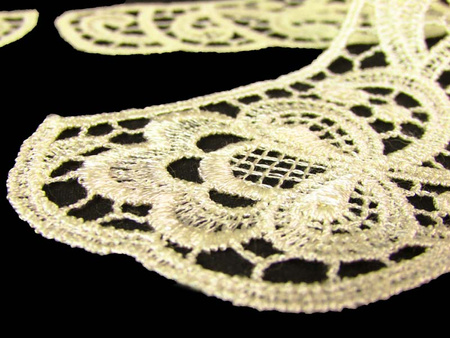 Kołnierzyk gipiurowy wiskoza ecru