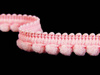 Taśma 1cm POMPONIK poliester różowa