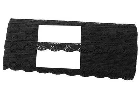 Koronka 1,7cm bawełniana czarna