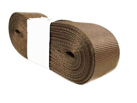 Taśma 27mm ryps poliestrowa brąz