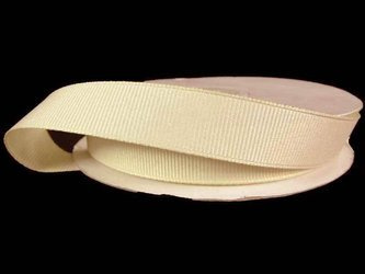 Taśma 15mm ryps poliestrowa krem