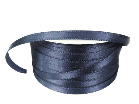 Wstążka 5mm atłas granat