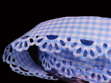 Taśma 2cm polycotton OBSZYWKA niebieska