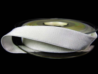 Taśma 15mm elastyczna atłas biała