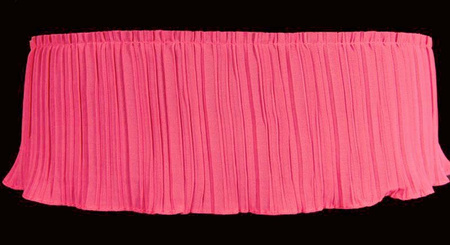 Taśma 11cm falbana PLISA koral