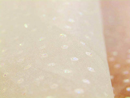 Organza 150cm KROPKA opal ecru