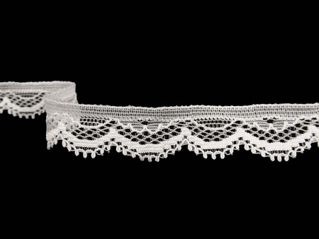 Koronka 1,7cm elastyczna biała