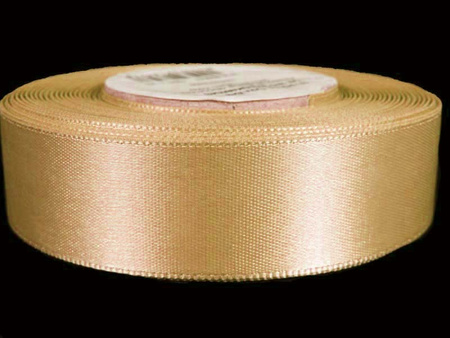 Wstążka 24mm atłas beż