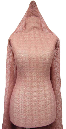 Koronka elastyczna antyczny róż