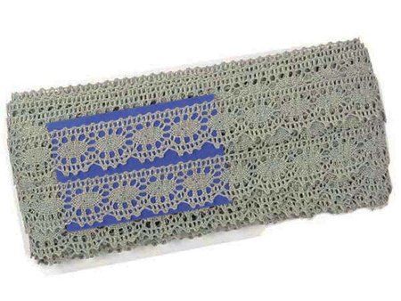 Koronka 3,2cm bawełniana ciemny len