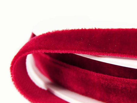 Aksamitka 9mm elastyczna czerwona