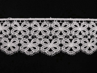 Koronka 5cm gipiurowa popiel
